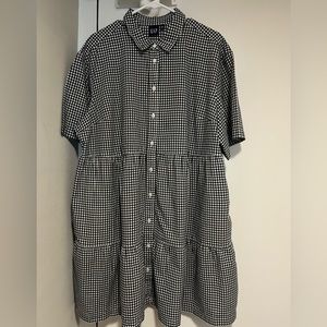 GAP Tiered Gingham Dress